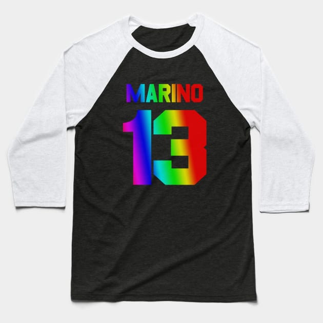 FAN ART dan marino 13 Baseball T-Shirt by Fabulous Fresh Fashions
